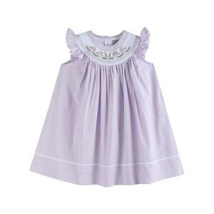 Purple Smocked Bunnies Dress